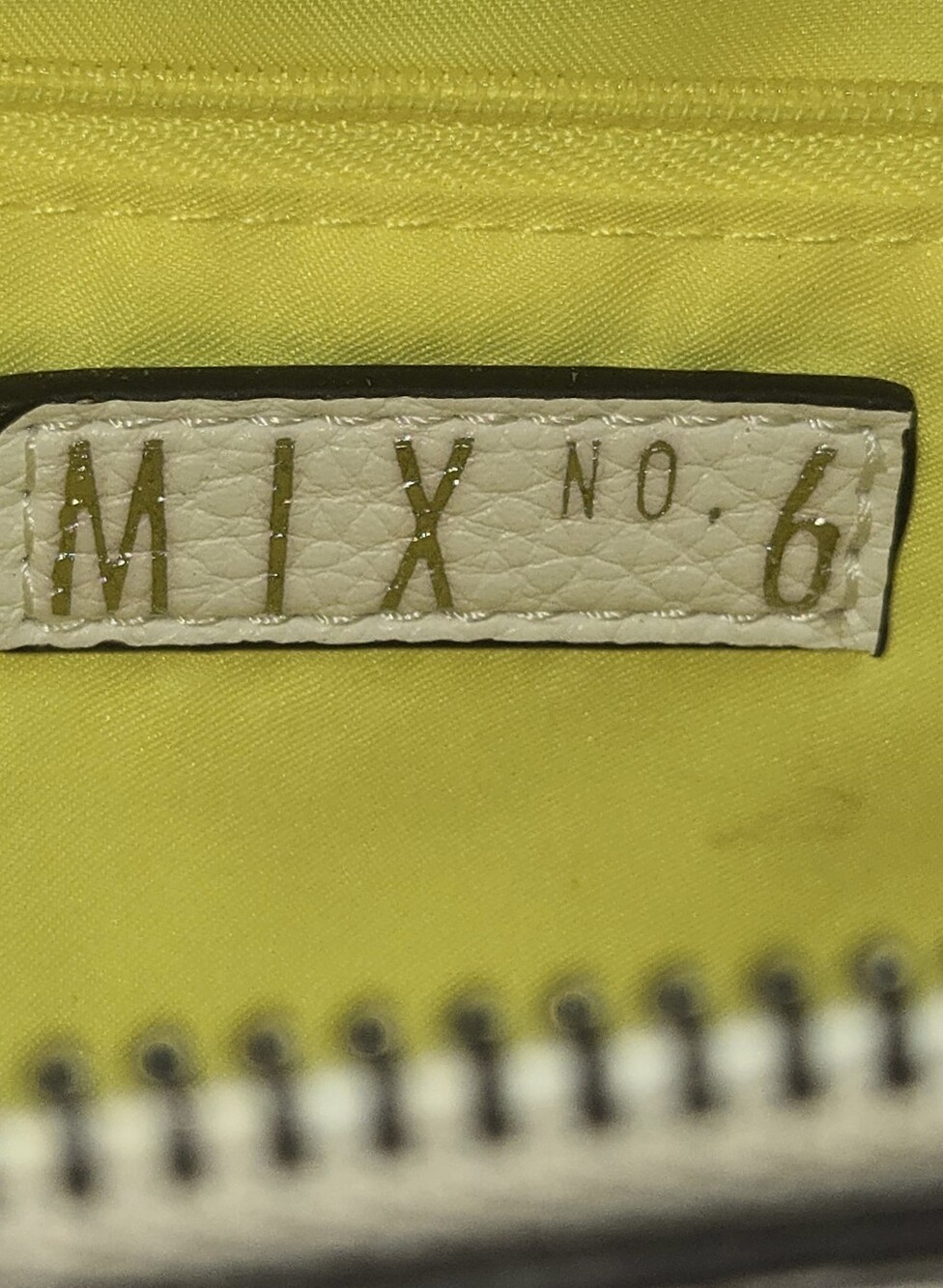 Mix No. 6 White Crossbody with Neon Yellow Strap - Picture 2 of 11